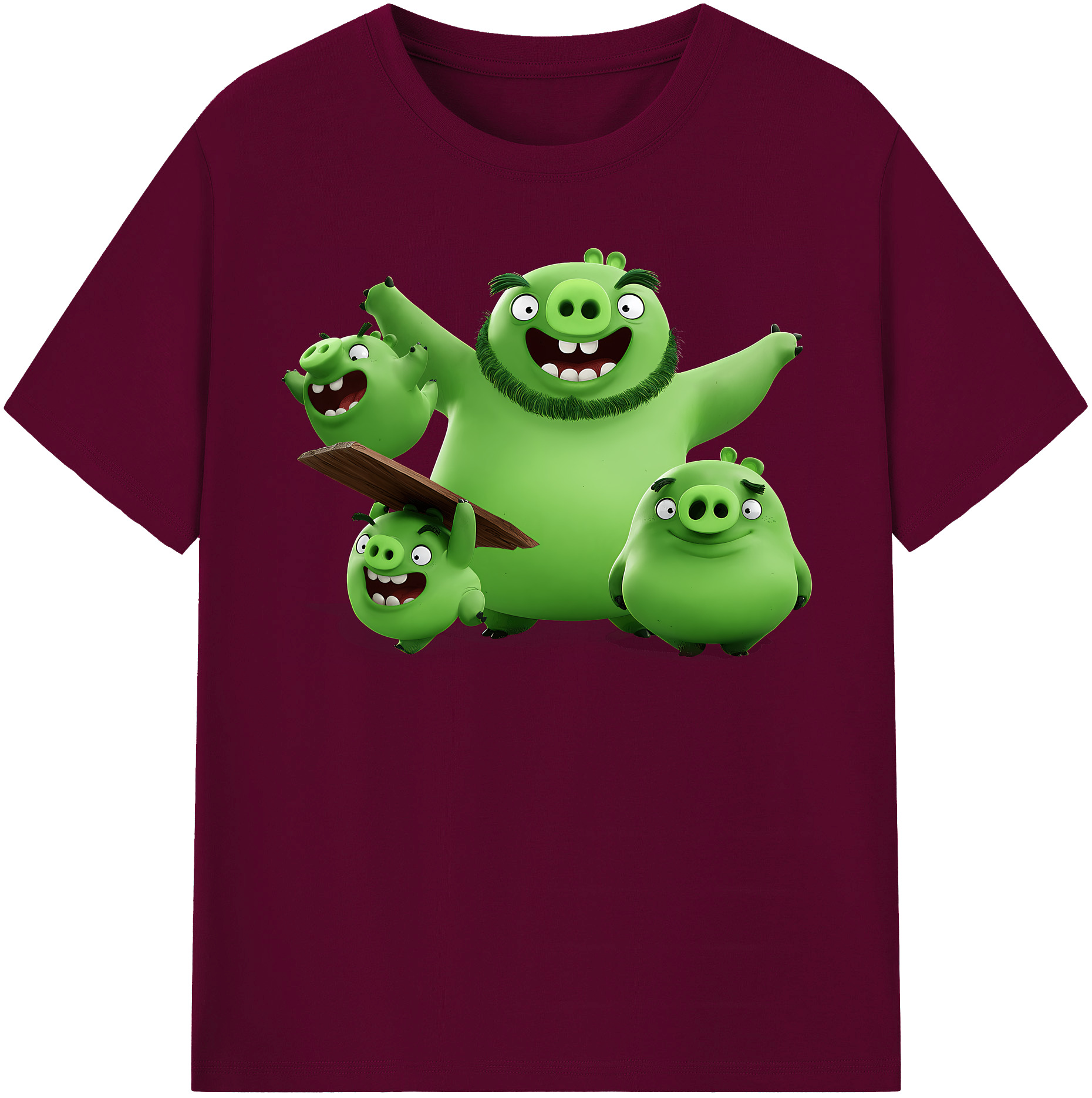 （画像用） Angry Birds アングリーバード レディースカジュアルプリントTシャツ（綿100％）